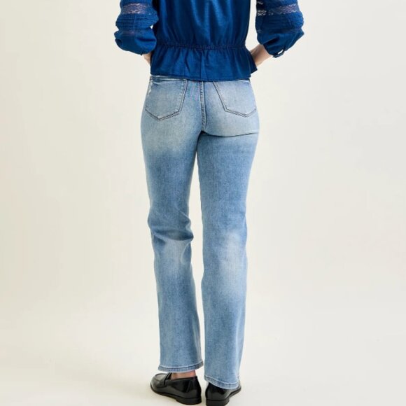 Judy Blue Jeans High Rise Tummy Control Straight Leg Size 16W - Picture 7 of 12